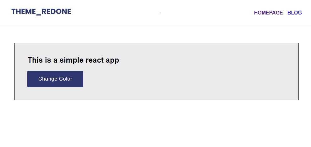 Simple react app example